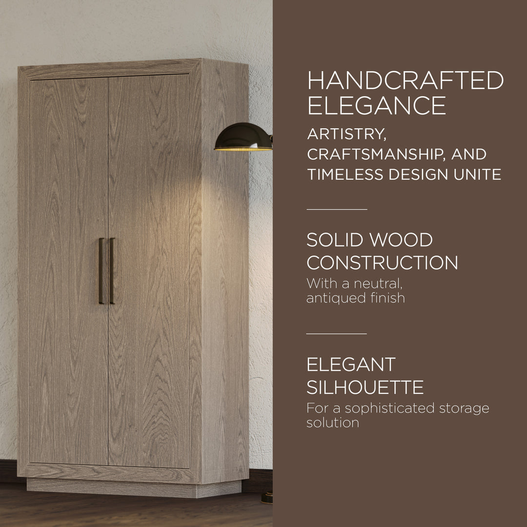 Maven Lane Uma Contemporary Wooden Cabinet in Refined White Finish - VMInnovations