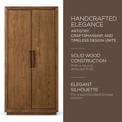 Maven Lane Uma Contemporary Wooden Cabinet in Refined Brown Finish - VMInnovations