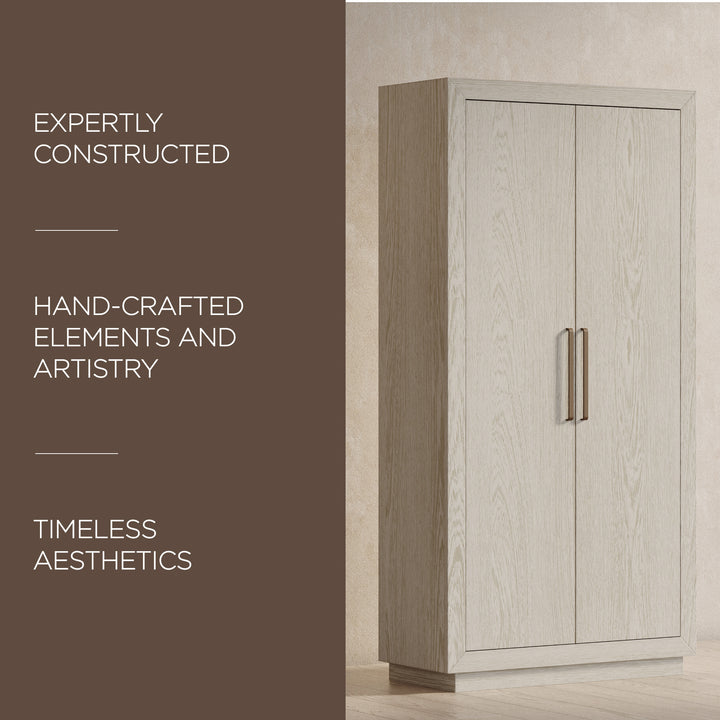 Maven Lane Uma Contemporary Wooden Cabinet in Refined White Finish - VMInnovations