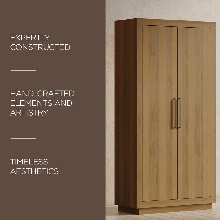 Maven Lane Uma Contemporary Wooden Cabinet in Refined Natural Finish