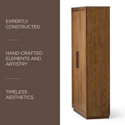 Maven Lane Uma Contemporary Wooden Cabinet in Refined Brown Finish - VMInnovations
