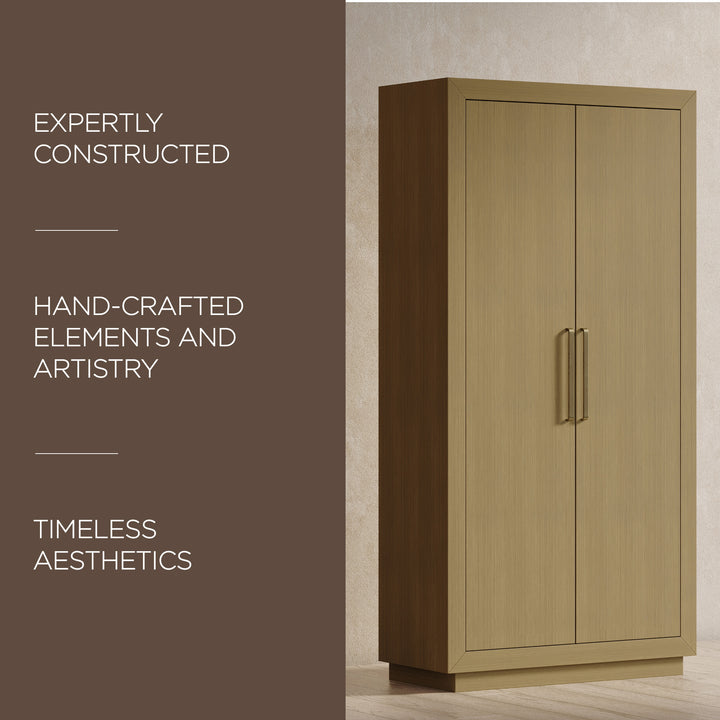 Maven Lane Uma Contemporary Wooden Cabinet in Refined Grey Finish