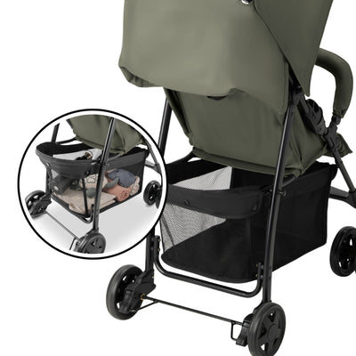hauck Sport T13 Lightweight Compact Foldable Stroller Push Chair, Dark Olive