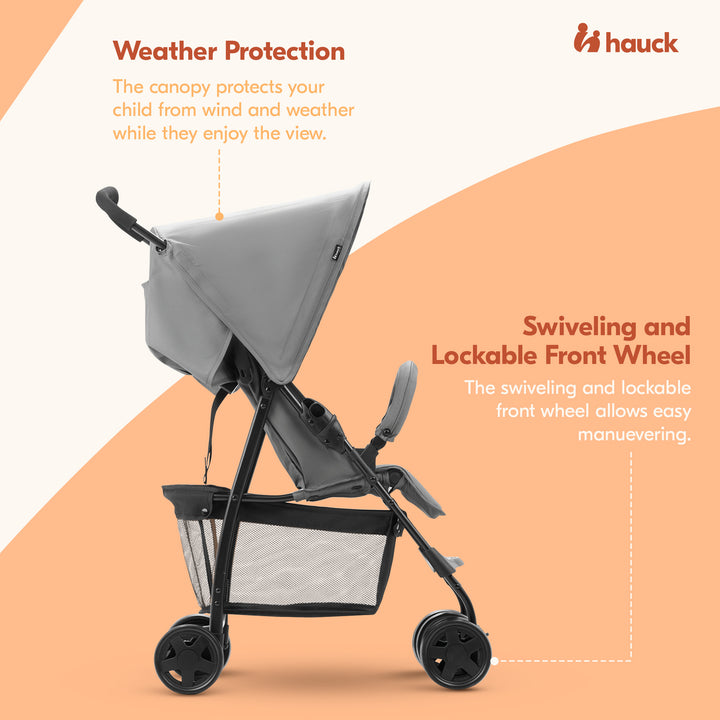 hauck Sport T13 Lightweight Compact and Foldable Stroller, Push Chair (Open Box)