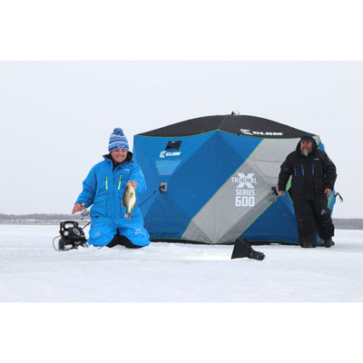 Clam X400 Thermal 4-6 Person Portable Pop Up Ice Fishing Shelter Tent (Open Box)