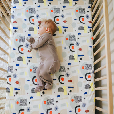 Goumikids 3 Pc Soft Organic Baby Nursery Crib Sheet Bedding Set (Open Box)
