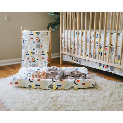 Goumikids 5 Piece Soft Organic Cotton Baby Nursery Crib Bedding Set, Dream Big