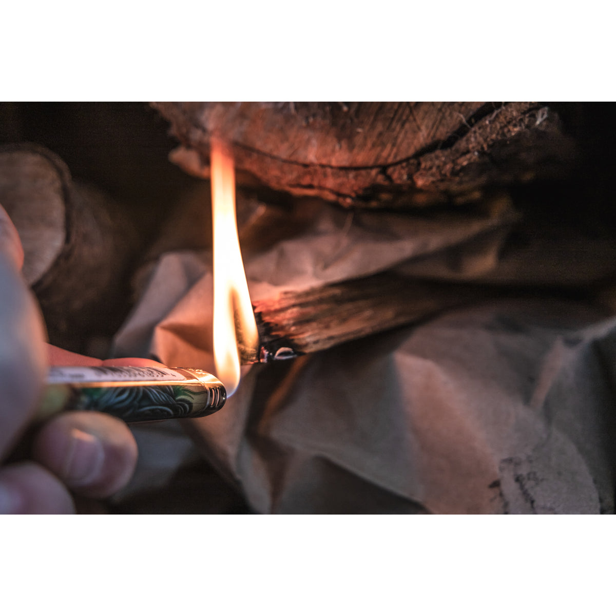 Betterwood Products Natural Pine Hand Split Fatwood 25 Pound Firestarter (Used)