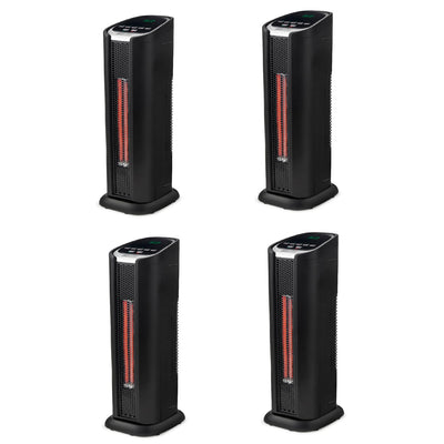 Lifesmart 2 Element Quartz Infrared Portable Tower Heater and Fan (4 Pack) - VMInnovations