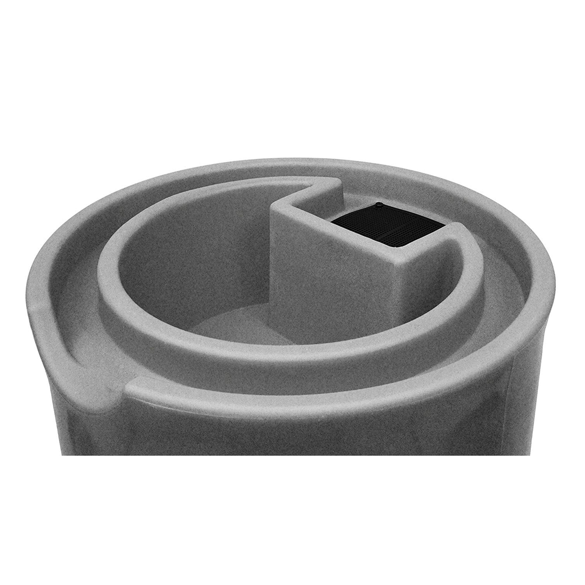 Good Ideas Impressions Reflections 50 Gallon Rain Saver Barrel, Light Granite