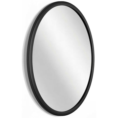 Infinity Instruments Nera 22" Hanging Wall Mirror, Black Matte Frame (Open Box)