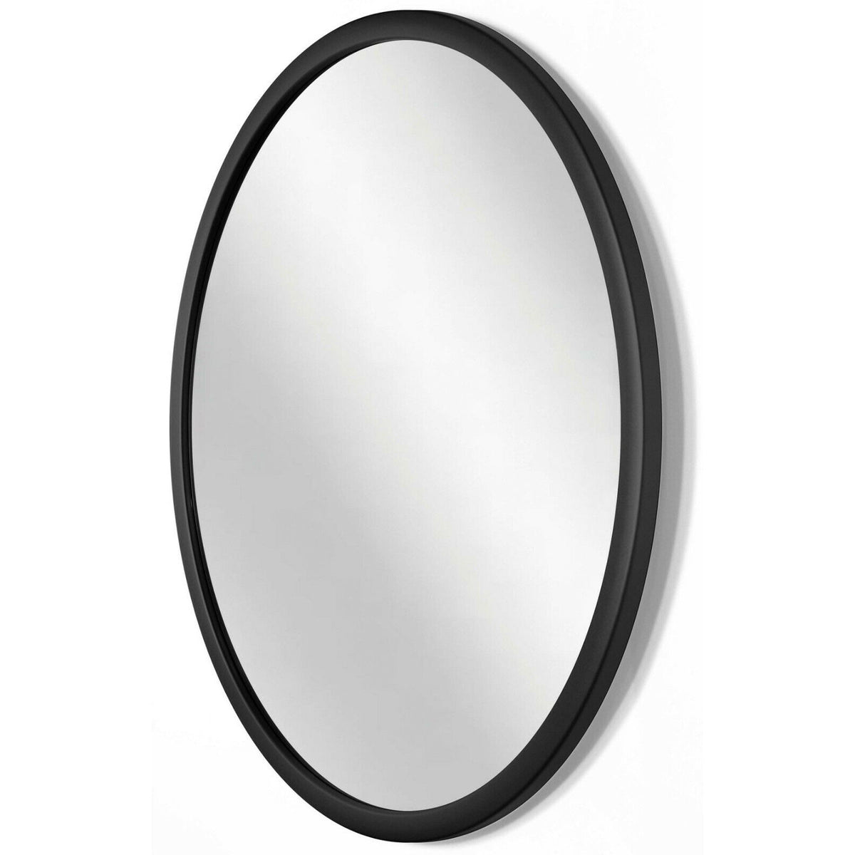 Infinity Instruments Nera 22" Hanging Wall Mirror, Black Matte Frame (Open Box)