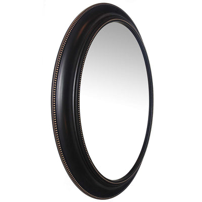 Infinity Instruments 30-Inch Sonore Oval Wall Hanging Mirror, Black (Open Box) - VMInnovations