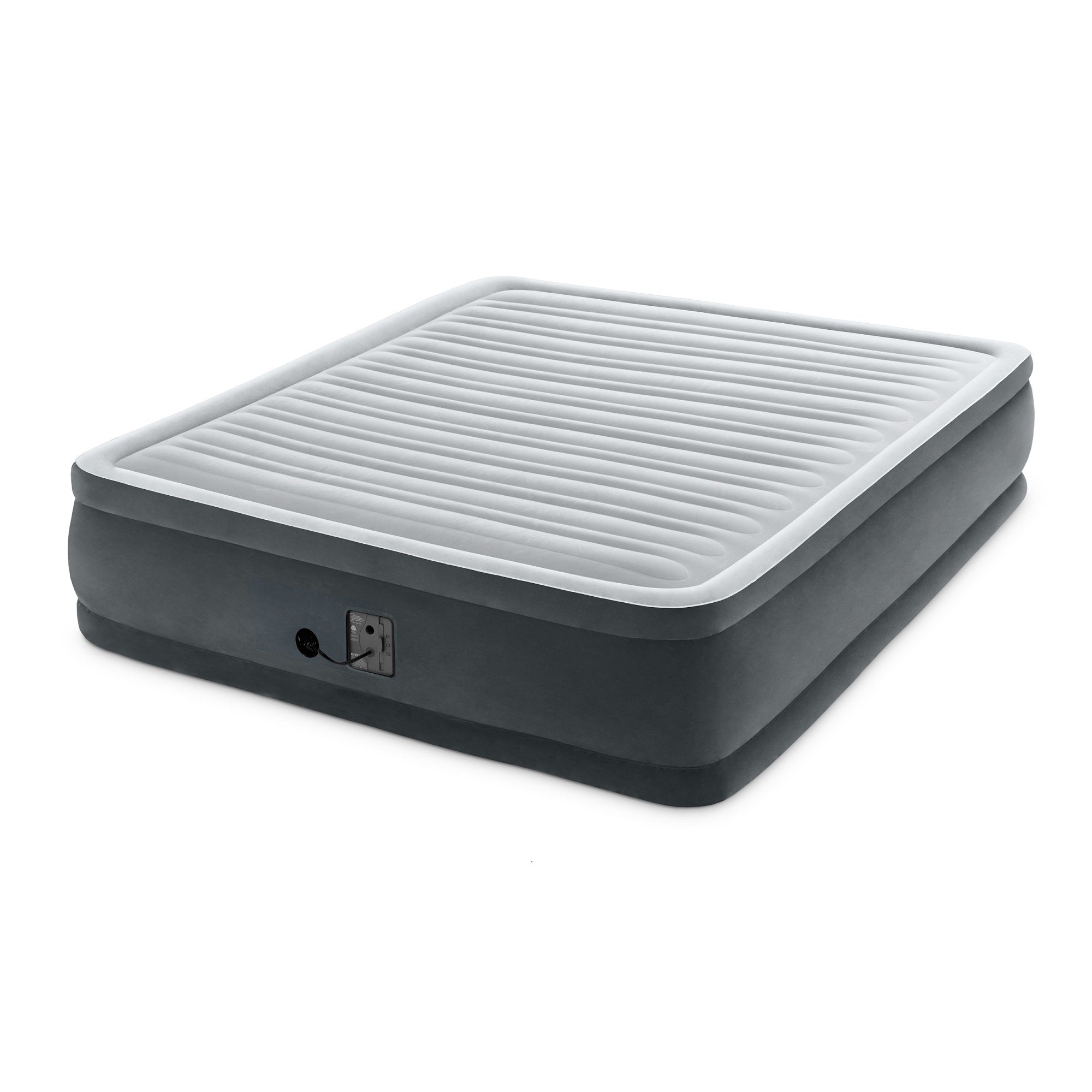 Intex Dura Beam Plus Series Comfort Plus Elevated Airbed w/ Built in Pump, King