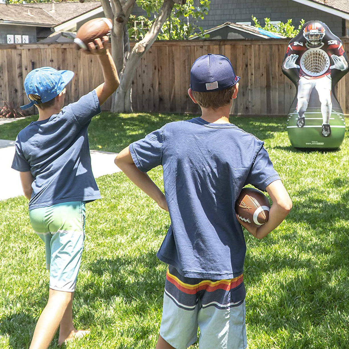 GoSports Inflataman 6 ft Football Touchdown Toss Backyard Game (Open Box) - VMInnovations