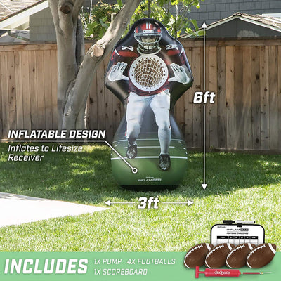 GoSports Inflataman 6 foot Football Touchdown Toss Backyard Lawn Game (Used)