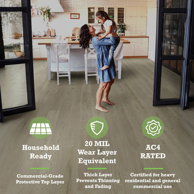 Nature's Mark Vinyl Flooring, Modern Hardwood, 22.16 sq. ft. per Carton, Sinatra