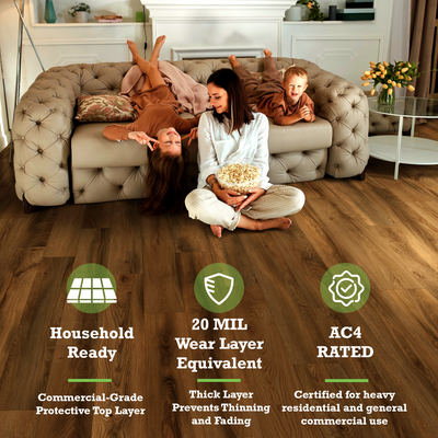 Nature's Mark Vinyl Flooring, Modern Hardwood, 22.16 sq. ft. per Carton, Ranch