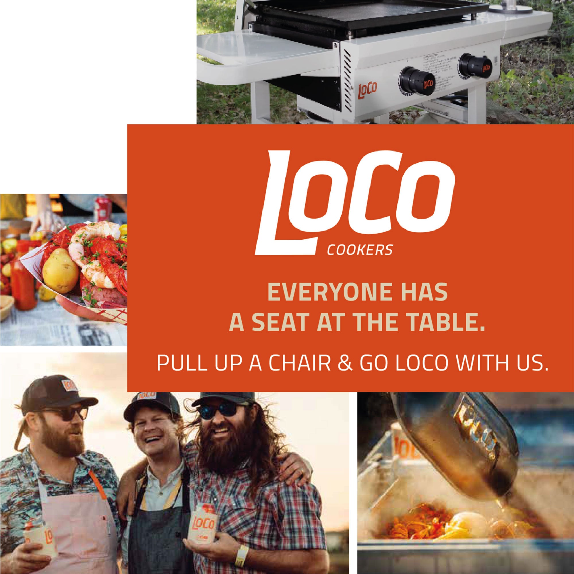 Loco Cookers 1 Burner Portable Tabletop Propane SmartTemp 16" Flat Top (Used) - VMInnovations