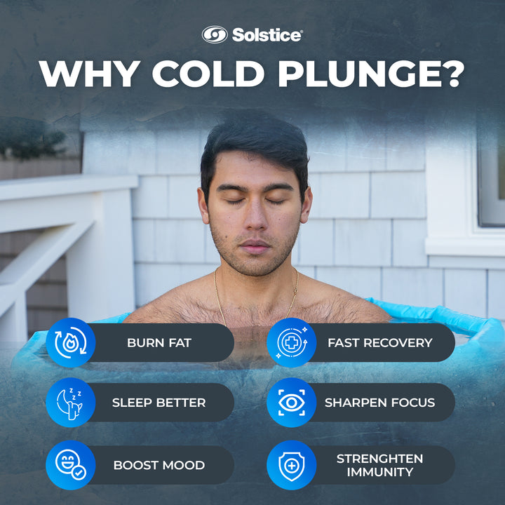 Solstice Cold Pod Plunge 84.5 Gal Ice Bath Tub w/Large Lid & Carry Bag(Open Box)