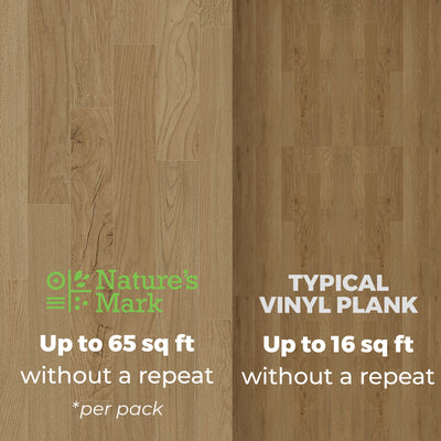 Nature's Mark Vinyl Flooring, Modern Hardwood, 22.16 sq. ft. per Carton, Sahara - VMInnovations