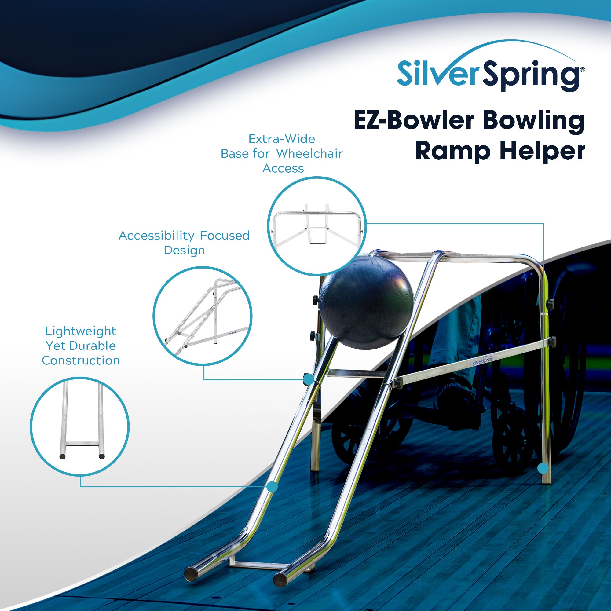 Discount Ramps EZ-Bowler Bowling Ramp Helper for Kids, 20 lb. Capacity (Used)
