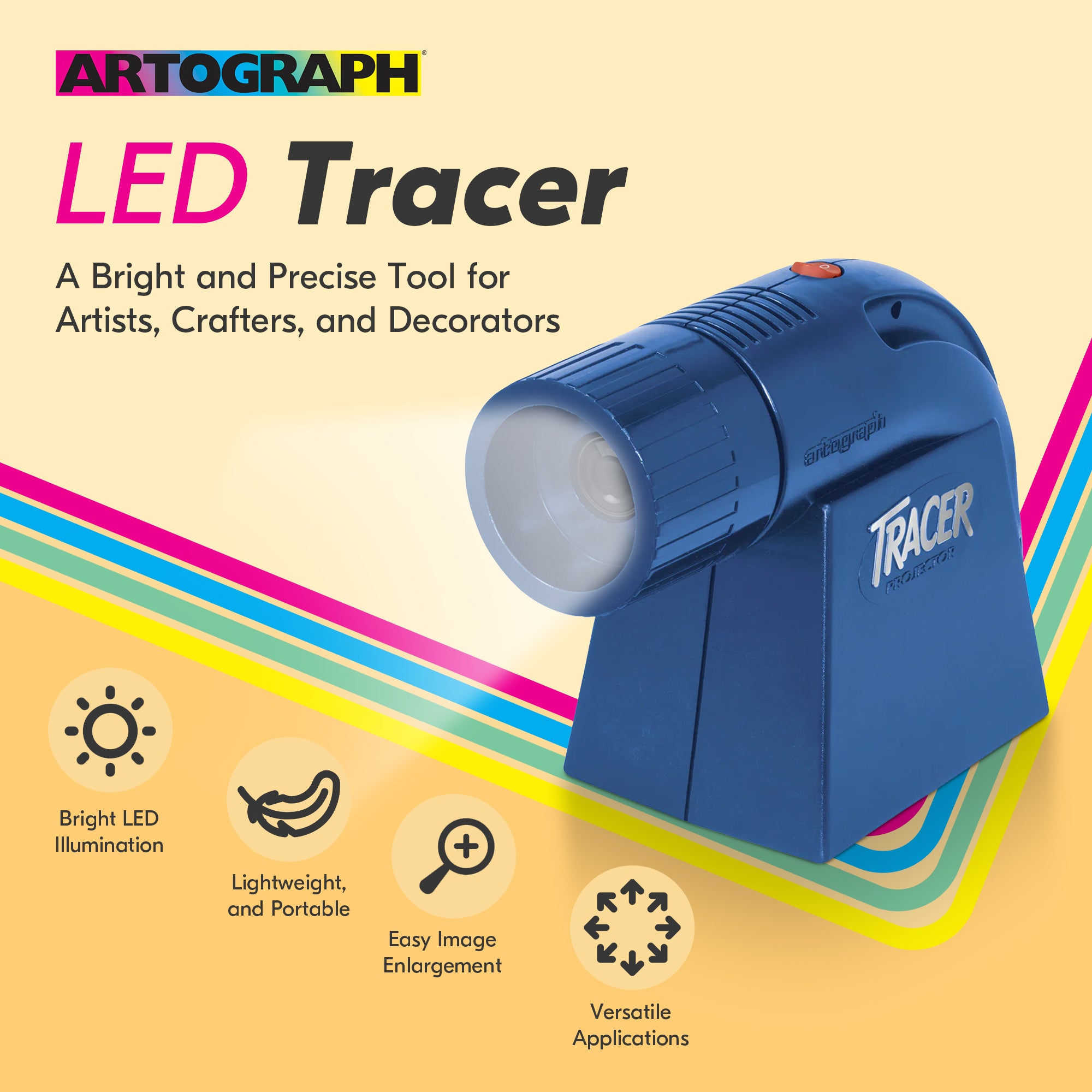 Artograph LED Tracer Opaque Projector for Tracing, Drawing, & Crafting(Open Box) - VMInnovations