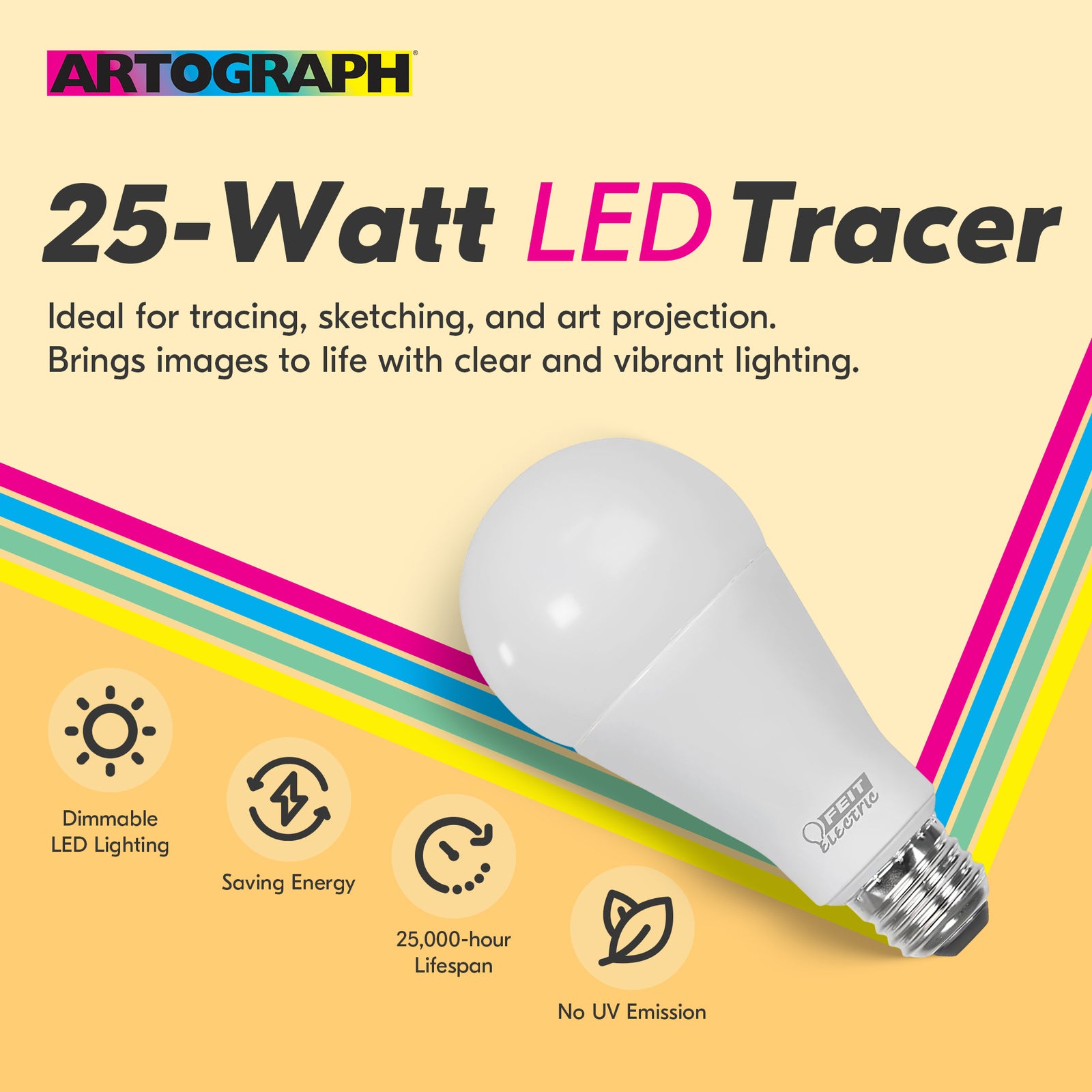 Artograph 25 Watt LED Bulb for EZ Tracer and LED Projector, Bulb Only (Open Box) - VMInnovations
