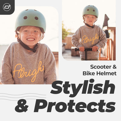 Scoot & Ride Kids Bike & Scooter Helmet w/LED Light, S-M, Forest(Open Box) - VMInnovations