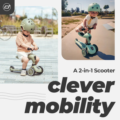 Scoot & Ride 2-in-1 Ride-On & Stand Scooter, Ages 1-5, Highwaykick 1(Open Box)