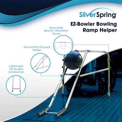 Discount Ramps EZ-Bowler Bowling Ramp Helper for Kids, 20 lb. Capacity(Open Box)