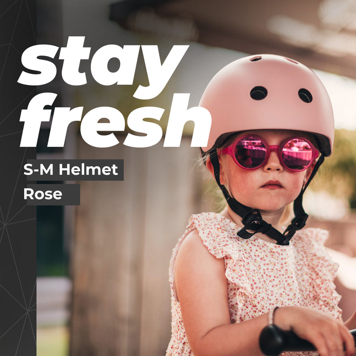 Scoot & Ride Toddler Kids Bike & Scooter Helmet with LED Light, S-M, Rose (Used) - VMInnovations