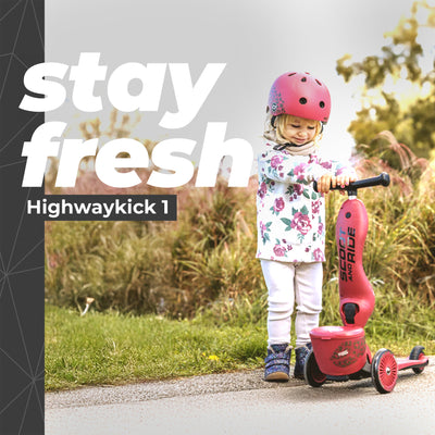 Scoot & Ride 2-in-1 Kids Scooter with Basket, Highwaykick 1 Lifestyle, Wildcat