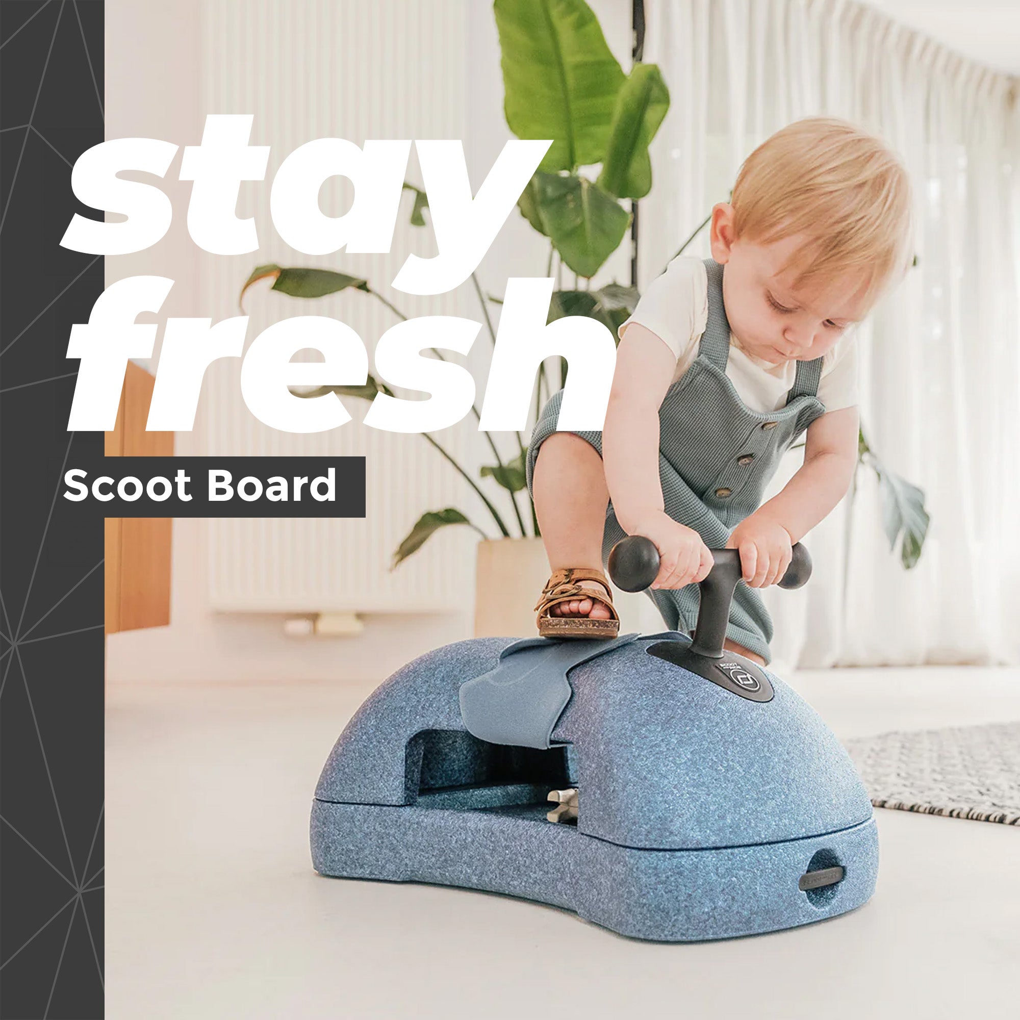Scoot & Ride 3 in 1 Walker, Ride On & Scoot Board w/Storage, Steel (Open Box) - VMInnovations