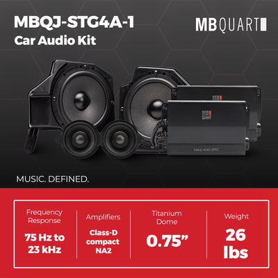 MB Quart Stage 4 Audio System for Jeep Wrangler JL 18-23/Gladiator JT 20-26