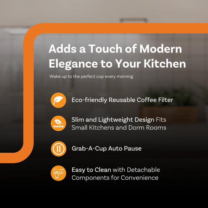 Complete Cuisine 4-in-1 Single Serve Coffee Maker, Hot & Iced Brewer, (Open Box)