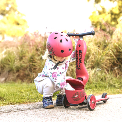 Scoot & Ride 2-in-1 Kids Scooter with Basket, Highwaykick 1 Lifestyle (Open Box) - VMInnovations