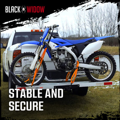 Black Widow Dirt Bike Carrier with Wheel Chock and 400 Pound Capacity (Used) - VMInnovations