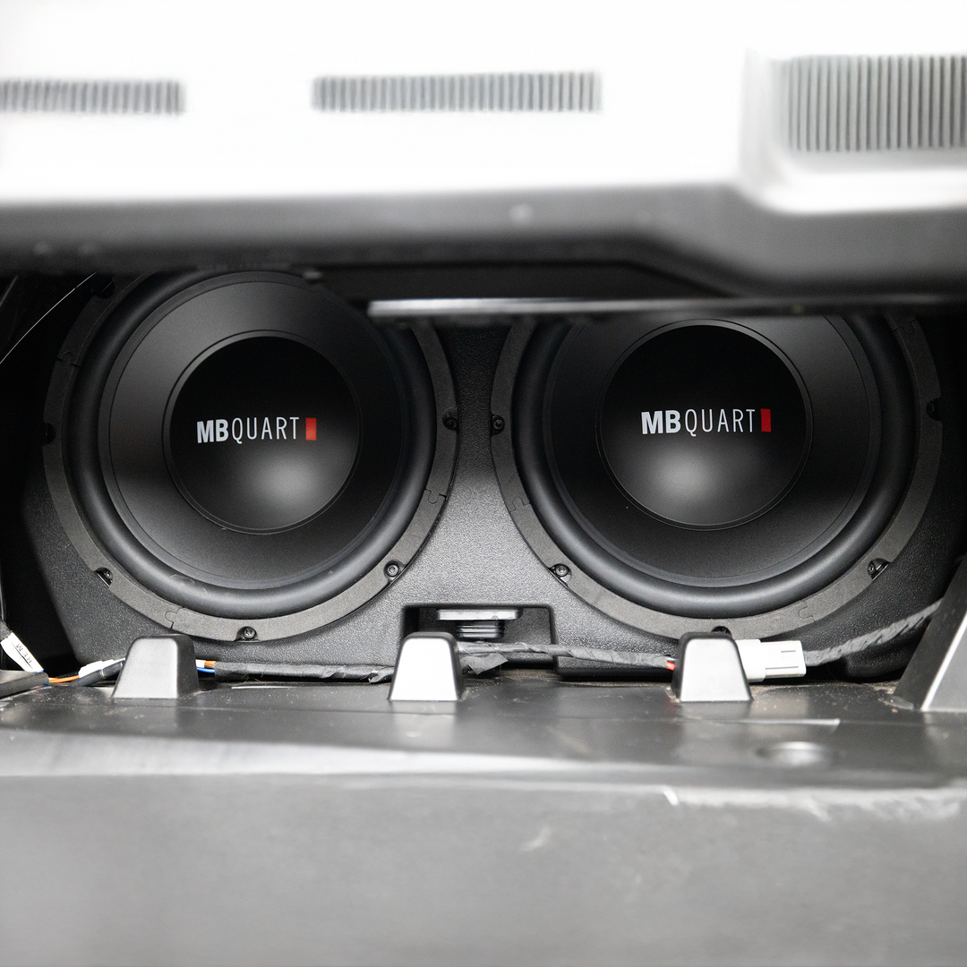 MB Quart Can-Am Defender Audio Upgrade, 400 Watt Dual 10-Inch Subwoofer System