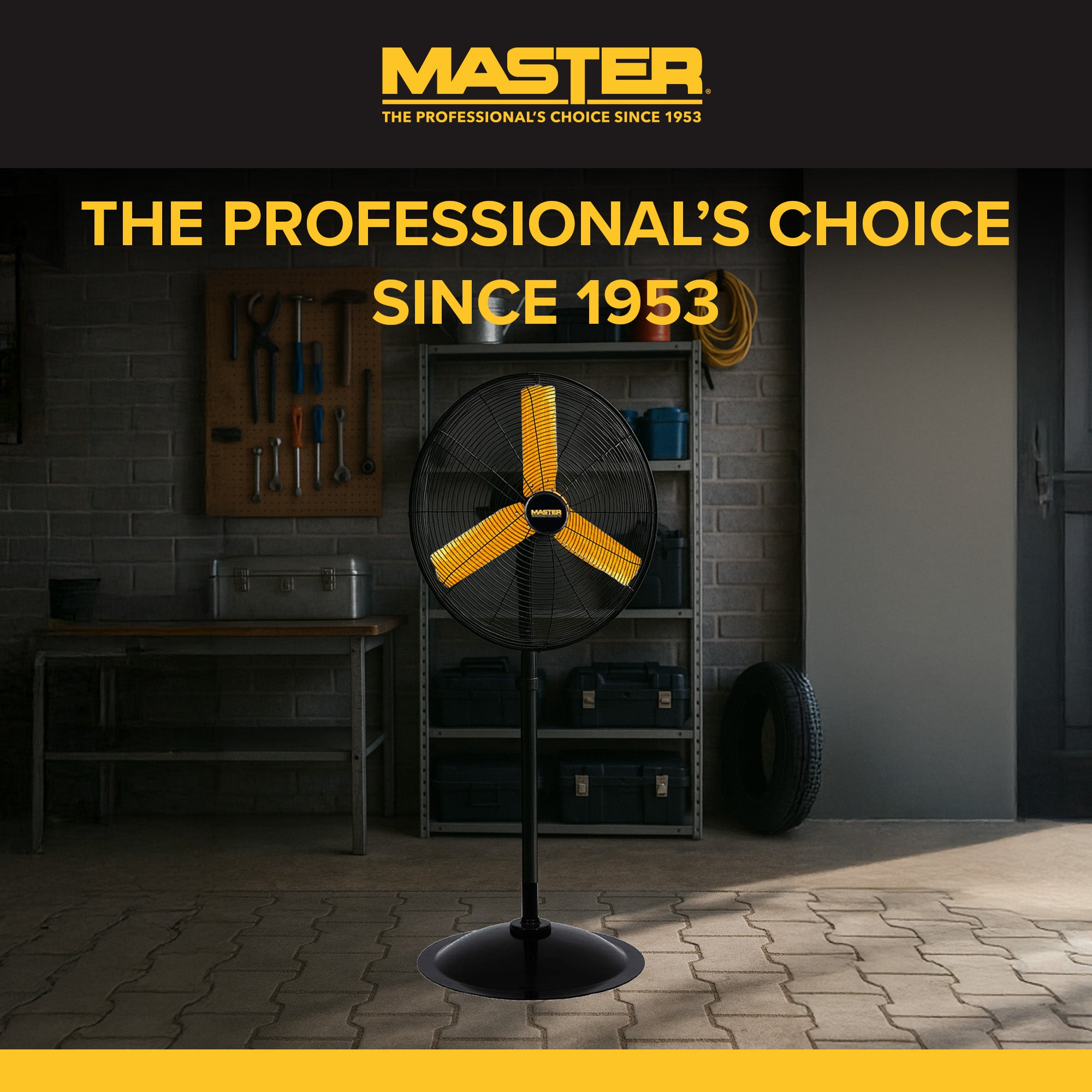 Master 24" High Velocity Oscillating Pedestal Fan, 3 Speed Metal Standing Fan - VMInnovations