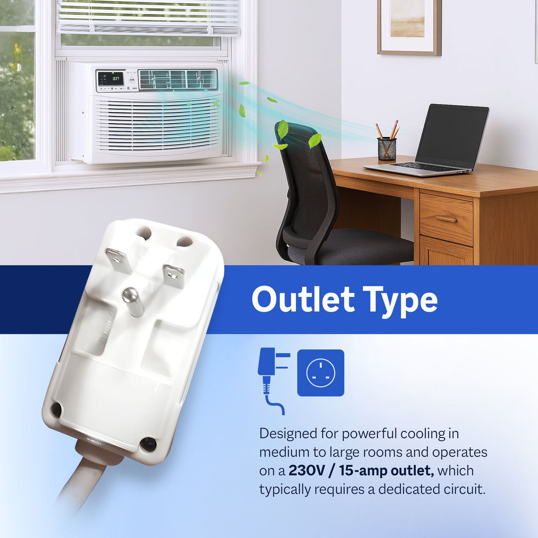 Cool-Living 18,000 BTU Window Mount Room Air Conditioner with Installation Kit