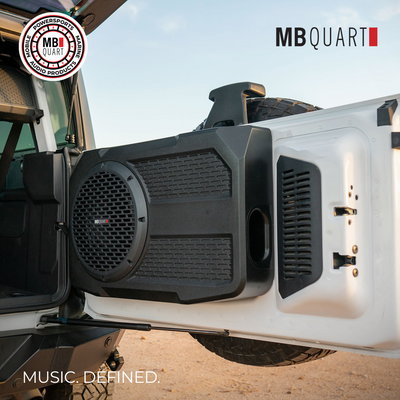 MB Quart 12" Tailgate Subwoofer System for 21-26 Ford Bronco, Tuned Audio, 400W