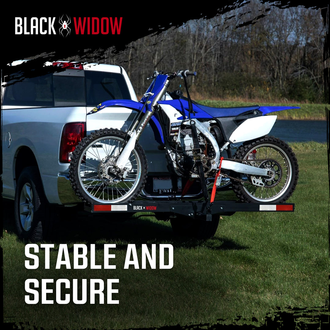 Black Widow Aluminum Dirt Bike Carrier, 400lb Capacity, Black (Open Box)
