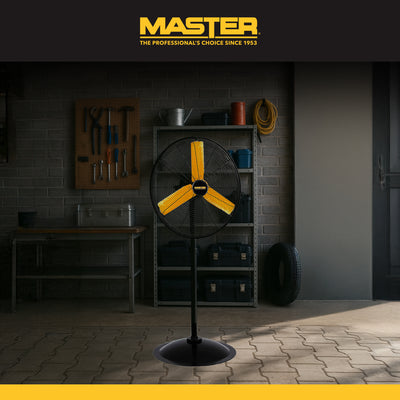 Master 30" High Velocity Pedestal Fan, 3 Speed Metal Standing Fan w/ Swivel Head - VMInnovations