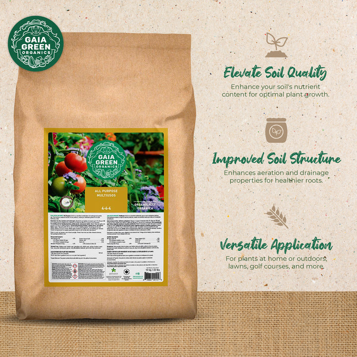 GAIA GREEN All Purpose Soil Supplement for Resilient Outdoor Crop Growth, 10 Kg