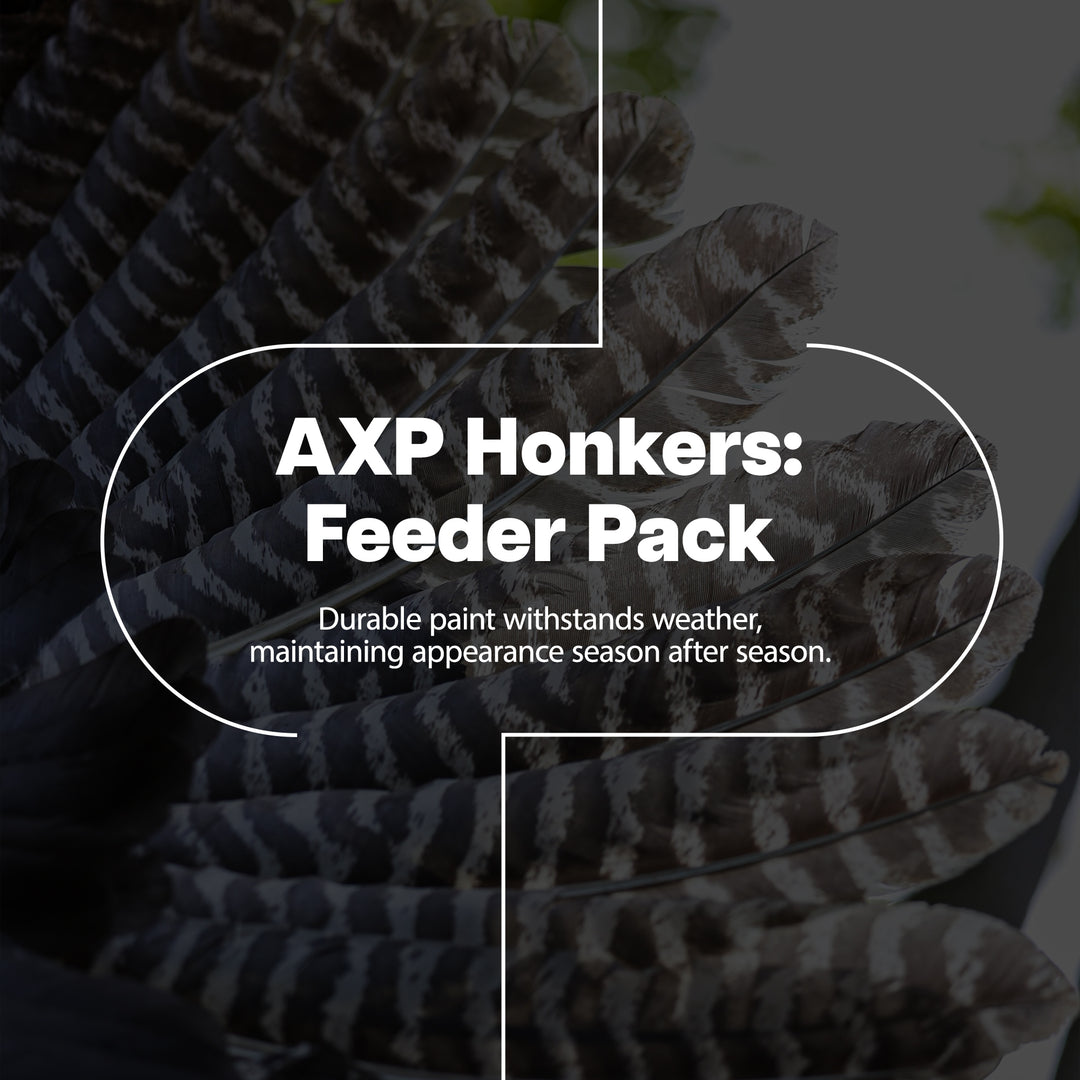 Avian X AXP Honkers Full Body Realistic Paint Canada Goose Decoys Feeder Pack