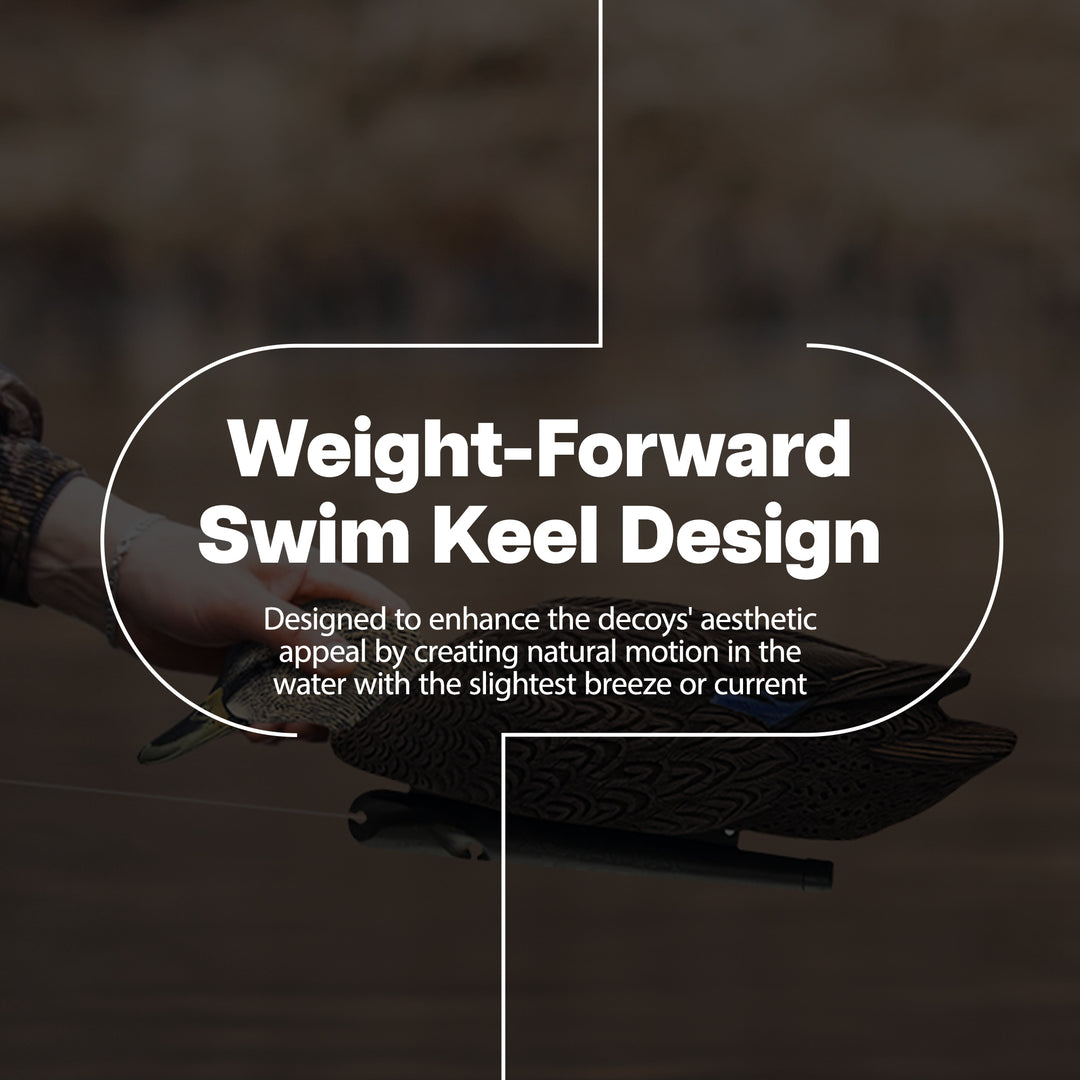 Avian X Topflight Black Ducks Decoys with Flocked Bodies, Realistic Paint Scheme - VMInnovations