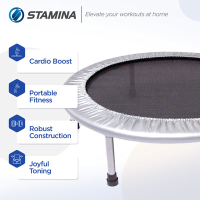 Stamina Products 35-1625 36" Folding Quiet & Safe Trampoline (For Parts) - VMInnovations