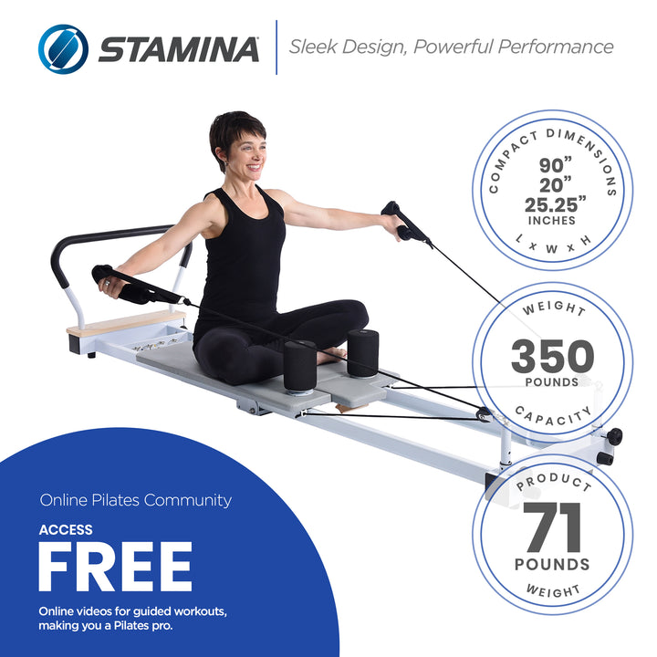 Stamina AeroPilates Precision Reformer Resistance Workout System (For Parts)