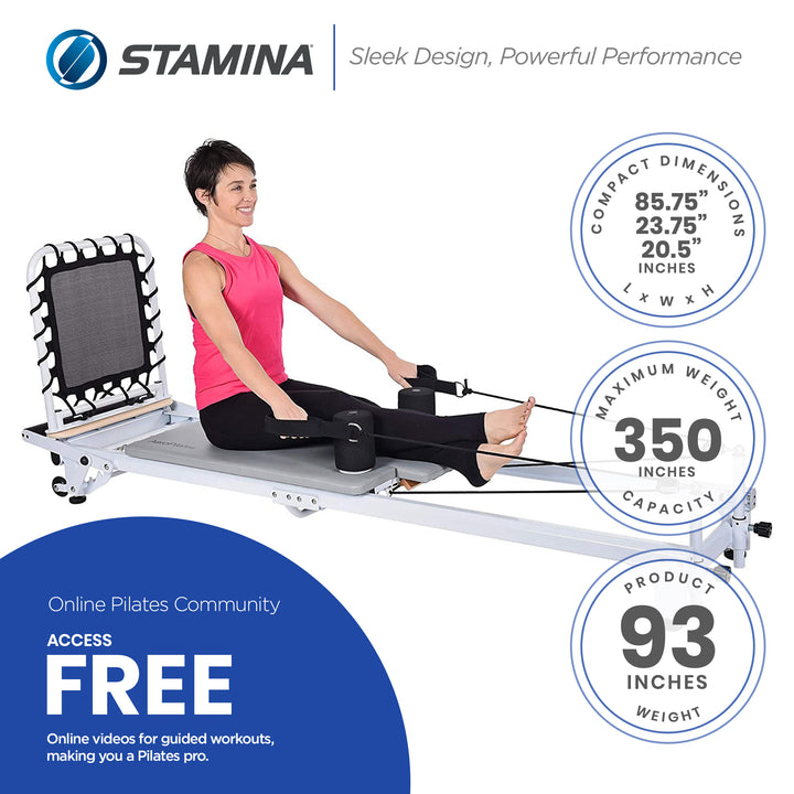AeroPilates Precision Series Reformer Machine for Home Workouts (Open Box) - VMInnovations
